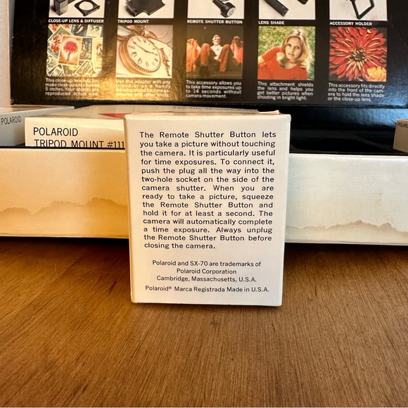 Vintage Polaroid SX-70 Land Camera Full Accessory Kit In Box Great Condition Fun - Picture 14 of 15